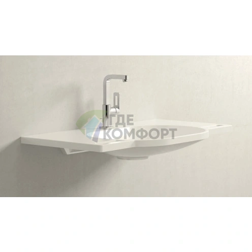 Стильный настенный смеситель Grohe Quadra 23297000 для раковины - фото 6