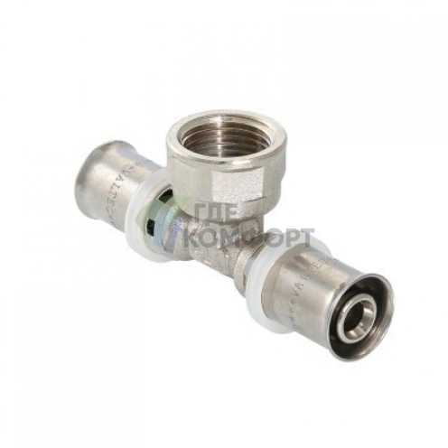Тройник пресс с внутренней резьбой 32х3/4х32 Valtec - фото 1