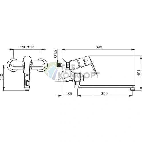 Универсальный смеситель Oras Saga 3942Y со скандинавским дизайном - фото 2