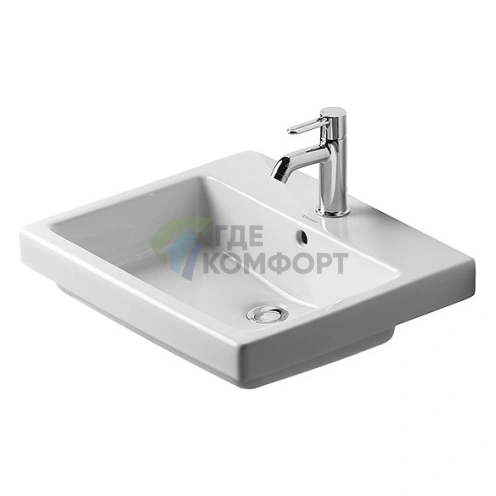 Раковина Duravit Vero для встраивания сверху, 550x465 мм, белая (315550060) - фото 1