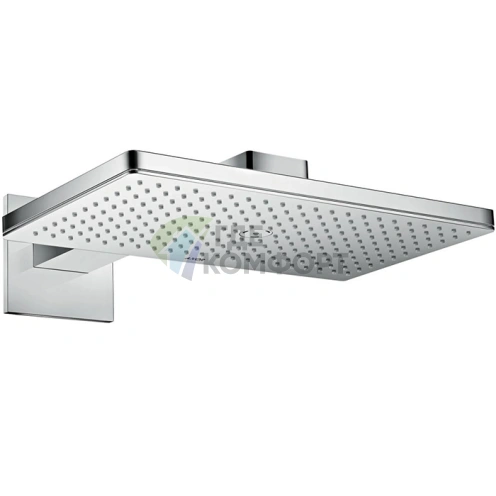 Верхний душ AX 460х270 мм с настенным держателем, 1 струя, хром (35278000) - фото 1