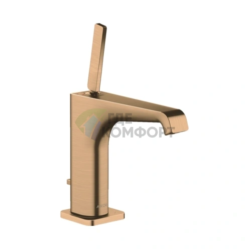 Смеситель для раковины AX Citterio E ComfortZone 125 цвет Шлифованная бронза (36100140) - фото 1