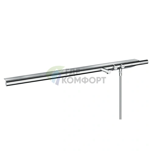 Настенный термостат для ванны AX Showers с полкой 1113x70 мм и 2 подводами, хром (45421000) - фото 1