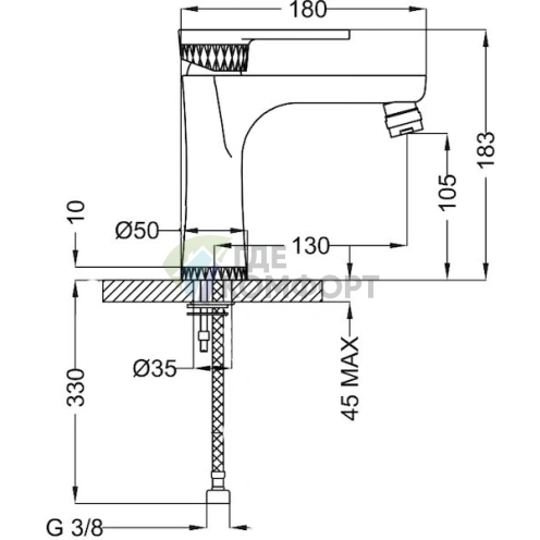 Смеситель для биде Cezares Diana BSM1 01 W0: Элегантность и комфорт в хромированном исполнении - фото 2