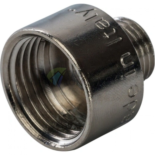 Переходник STOUT ВН 1/2 x 1/4 внутренняя/наружная резьба никелированный - фото 10