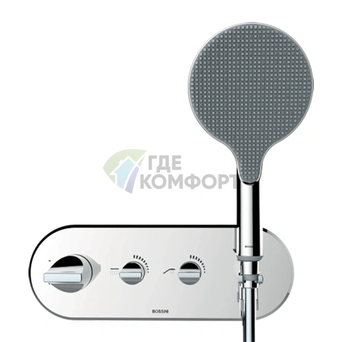 Термостатический смеситель для душа BOSSINI APICE с ручным душем (Z00521.030) - фото 1