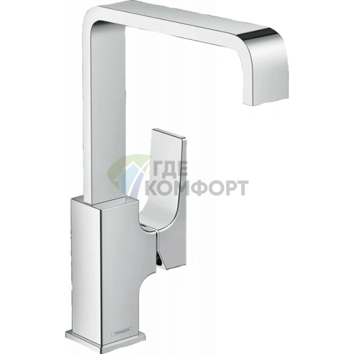 Смеситель для раковины Hansgrohe Metropol на 1 отверстие, с донным клапаном, хром (32511000) - фото 1