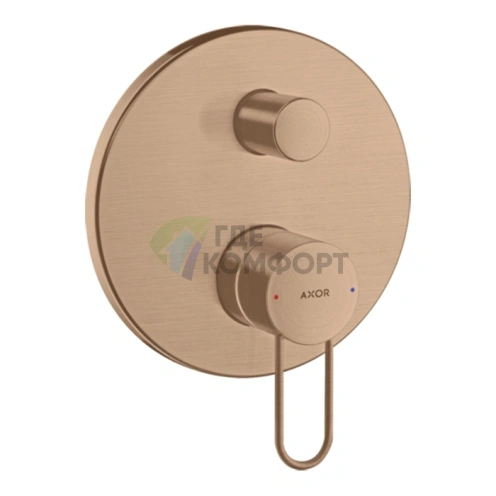 Смеситель для ванны AX Uno в цвете шлифованное красное золото (38426310) - фото 1