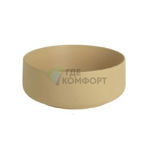 Накладная раковина ArtCeram COGNAC 42 см без отверстий цвет GIALLO ZINCO - фото 1