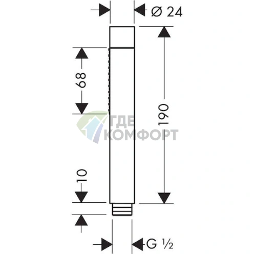 Напольный смеситель для ванной Hansgrohe Metropol 32532000 - фото 8