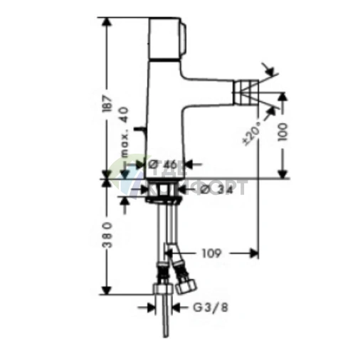 Смеситель для биде Hansgrohe Talis Select S с донным клапаном, хром (72202000) - фото 2
