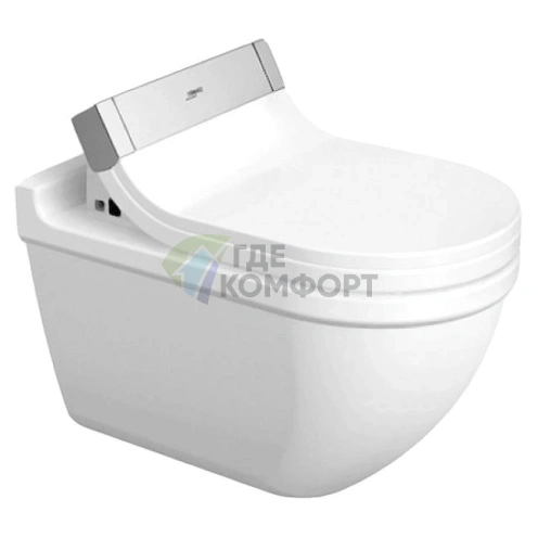 Подвесной унитаз Duravit Starck 3: Современный дизайн и функциональность (2226590000) - фото 1