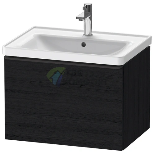Тумбочка подвесная Duravit D-Neo для раковины, Black Oak, 634x452x440 мм, 1 ящик (арт. 236765) (DE425401616) - фото 1