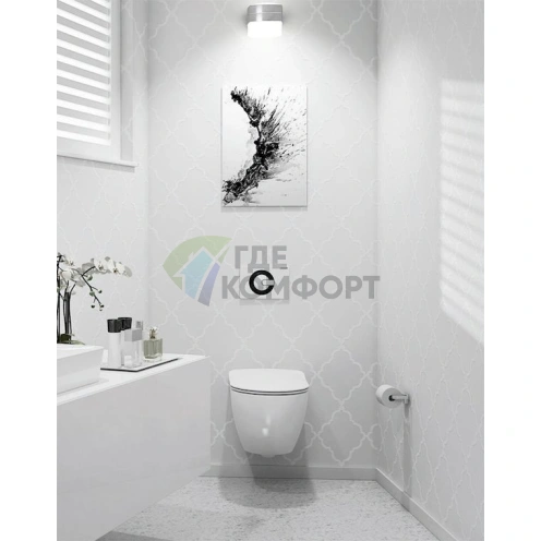 Кнопка смыва Creavit Power GP5001.02 бело-черная - фото 2