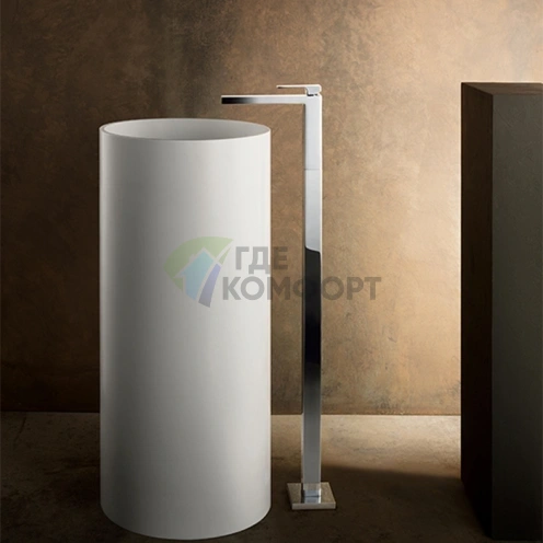 Напольный смеситель для раковины Fantini Mint без донного клапана, хром (34 02 F036B) - фото 1