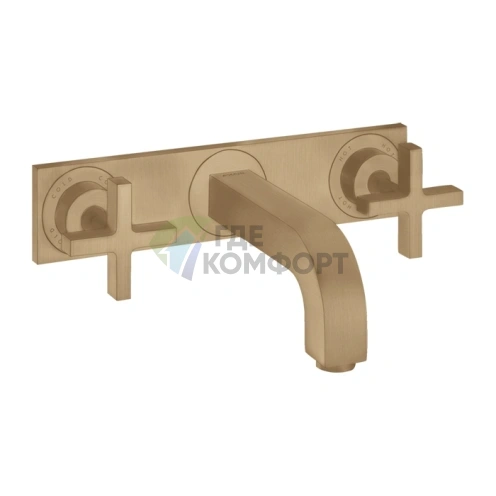 Смеситель для раковины AX Citterio в цвете шлифованная бронза (39144140) - фото 1