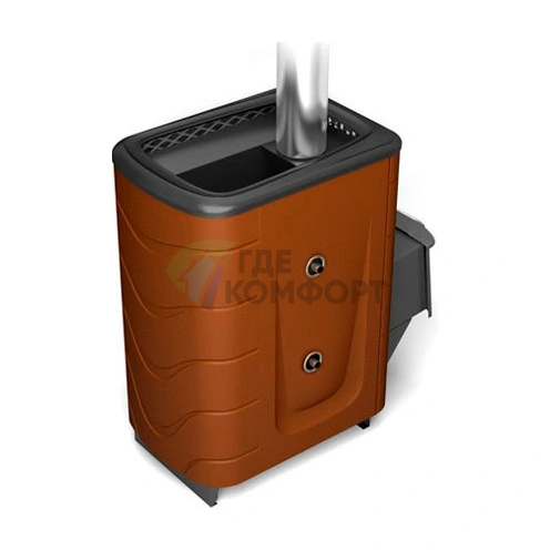 Печь Термофор Тунгуска 2011 Inox ДА ТО терракота фото 1
