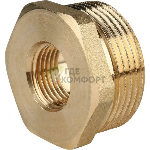 Футорка STOUT 1 1/4 x 1/2 латунная - фото 7