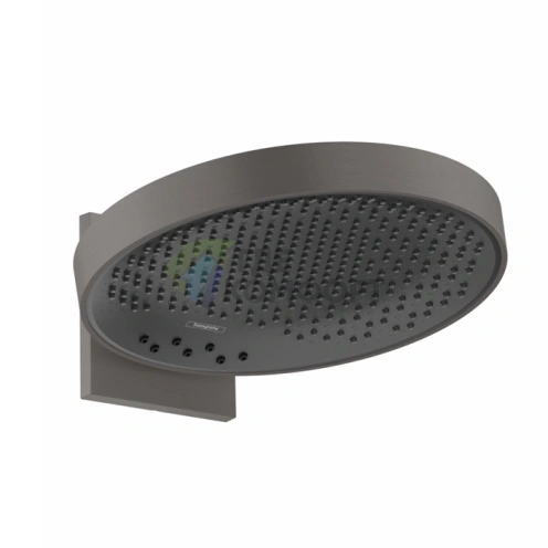 Верхний душ HG Rainfinity 360 3jet с настенным креплением, шлифованный черный хром (26234340) - фото 1