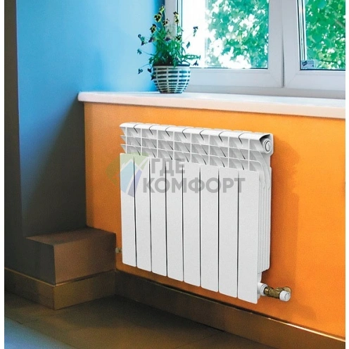Радиатор биметаллический Termica Bitherm 350/80 8 секций - фото 2