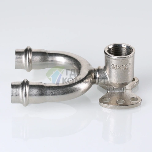 Пресс-водорозетка проходная мм х из нержавеющей стали VTi.954.DI.150415 VALTEC (ВАЛТЕК) - фото 5