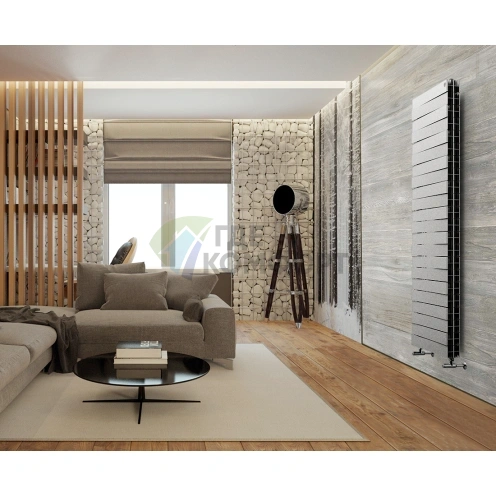 Радиатор биметаллический Royal Thermo Piano Forte Tower silver satin 22 секции - фото 4