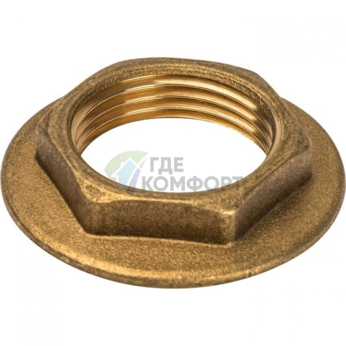 Контргайка STOUT с упором 3/4 латунная - фото 4