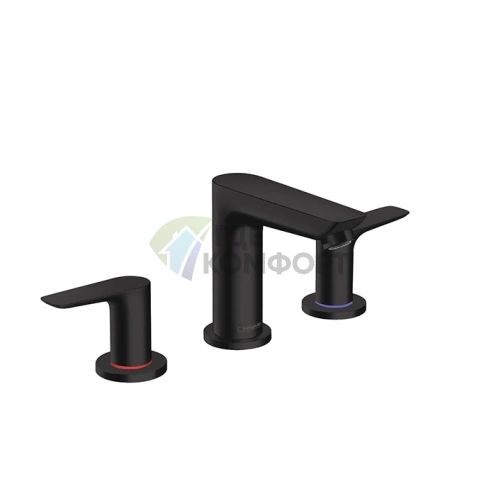 Смеситель для раковины Hansgrohe Talis E 150, черный матовый (71733670) - фото 1