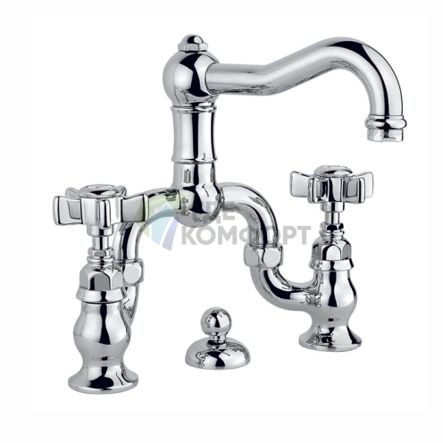 Смеситель для раковины Nicolazzi Dames Anglaises на 3 отверстия, хром (1419CR18) - фото 1