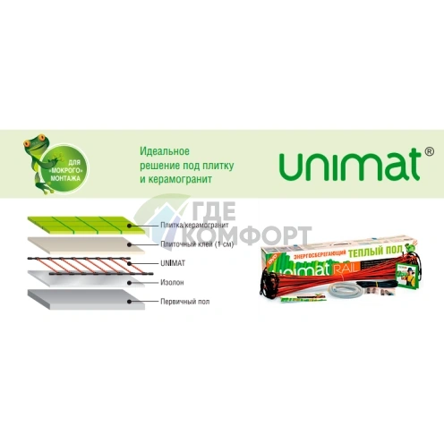 Теплый пол Caleo Unimat Rail-2500 фото 2