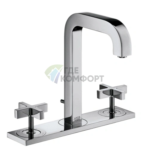 Смеситель для раковины AX Citterio 170 мм с панелью и донным клапаном, хром (39134000) - фото 1