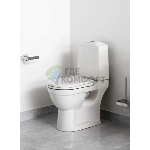 Унитаз-компакт Gustavsberg Logic 5695 с бачком и микролифтом - фото 3