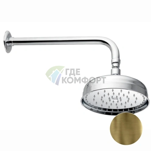 Верхний душ Nicolazzi 20 см в бронзовом цвете (5702BZ20) - фото 1