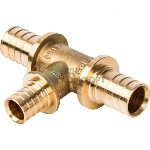 Stout Тройник переходной 25x20x25 для труб из сшитого полиэтилена аксиальный - фото 10