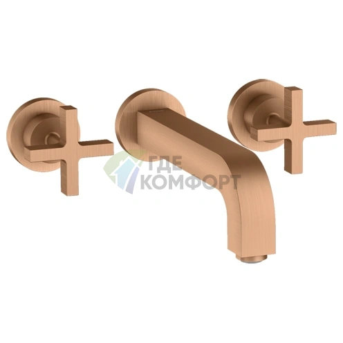 Смеситель для раковины AX Citterio в шлифованной бронзе (39143140) - фото 1