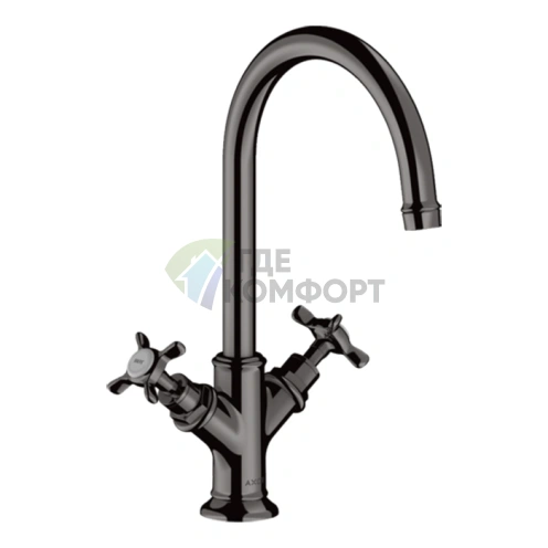 Смеситель для раковины AX Montreux: элегантный полированный черный хром (16506330) - фото 1