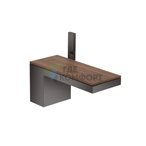 Панель для смесителя AX MyEdition на излив 200 мм цвет черный орех (47906000) - фото 1