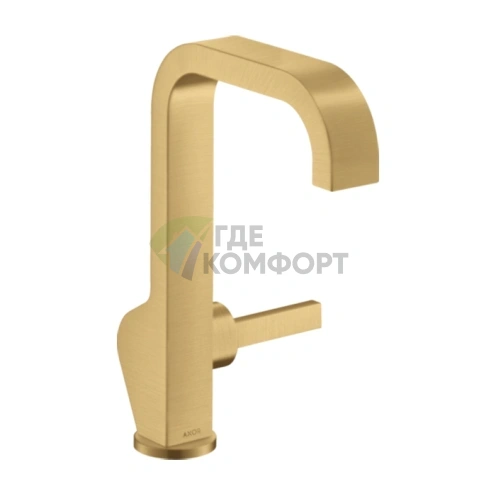Смеситель для раковины AX Citterio в цвете шлифованное золото (39037250) - фото 1
