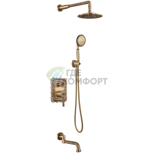 Встраиваемый душевой комплект Lemark Jasmine LM6622B - фото 1