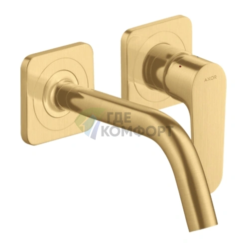 Смеситель для раковины AX Citterio M в цвете шлифованное золото (34113250) - фото 1