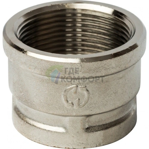 Муфта STOUT ВВ 1 1/2 x 1 никелированная - фото 2