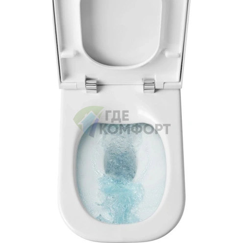 Комплект подвесного унитаза Roca Gap 7893104100 с инсталляцией и кнопкой - фото 4