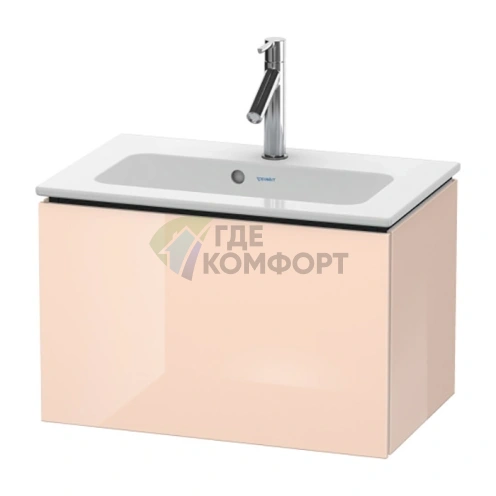 База под раковину Duravit L-Cube 400x620x391 с выдвижным ящиком, цвет абрикосовый жемчуг глянцевый (LC615601010) - фото 1