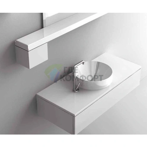 Раковина-чаша KERASAN Cento круглая 45 см белая (355701) - фото 3