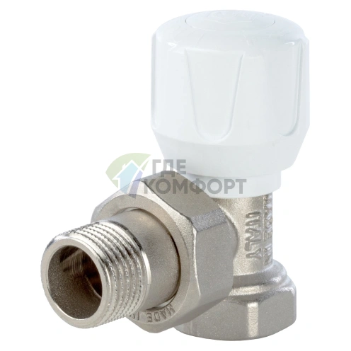 Клапан ручной терморегулирующий STOUT угловой 3/4 SVR 0004 000020 - фото 1