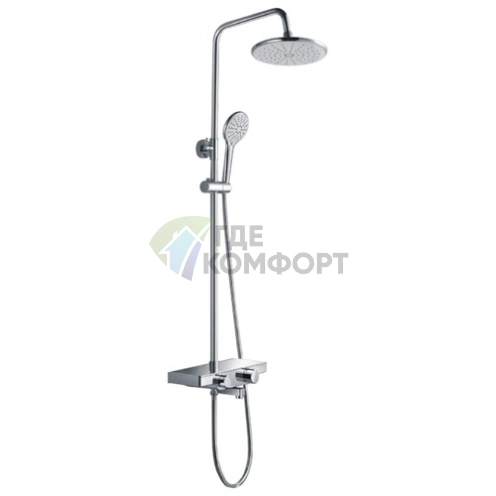 Душевая стойка Rush ST4235-50 с термостатом и тропическим душем - фото 1