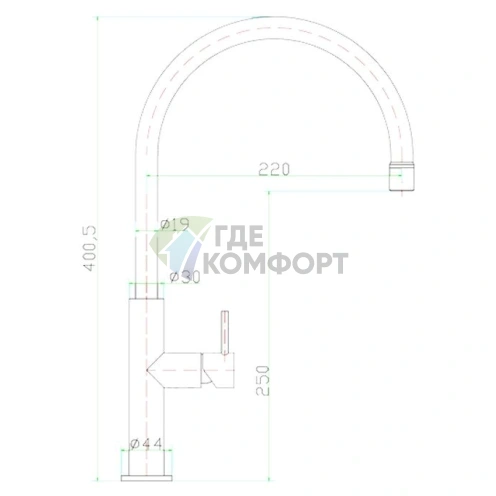 Смеситель Zorg Inox Essu SZR-1371-19: Идеальное сочетание стиля и практичности для вашей кухни - фото 2