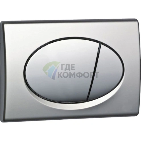 Кнопка смыва для унитаза AlcaPlast ALCA M72 матовый хром - фото 1