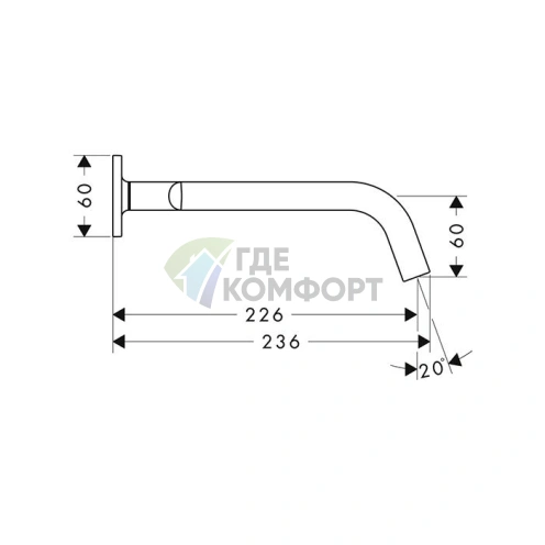 Смеситель для раковины AX Citterio M в цвете шлифованное золото (34315250) - фото 2
