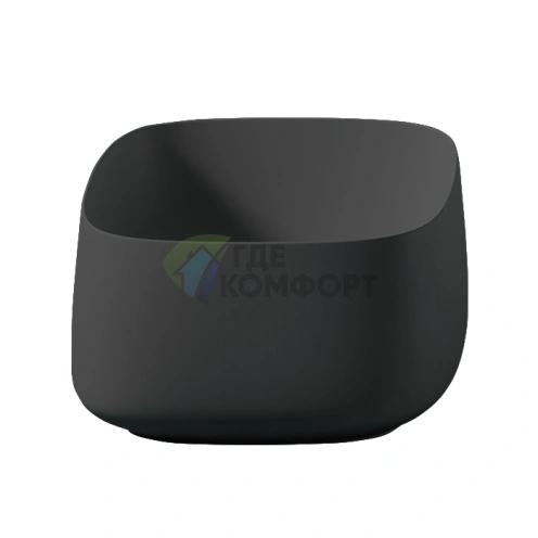 Раковина Artceram Cognac 43x43 см: элегантная накладная модель черного мата (COL006 17 00) - фото 1